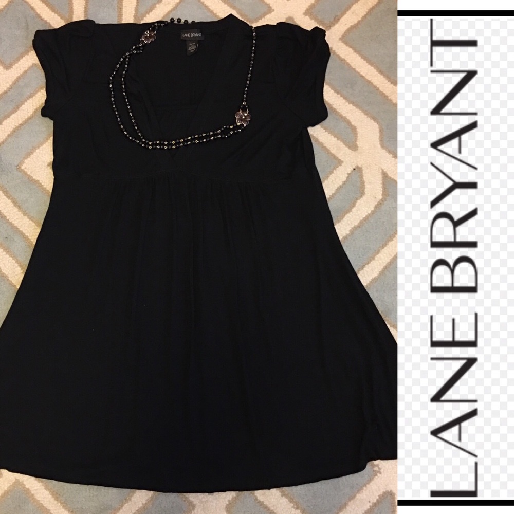 LANE BRYANT ss dress black 18/20